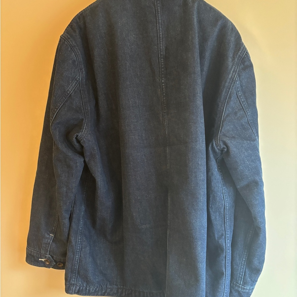 Todd Snyder Indigo Denim Blanket-Lined Workwear Chore Barn Jacket - XL - Picture 7 of 12